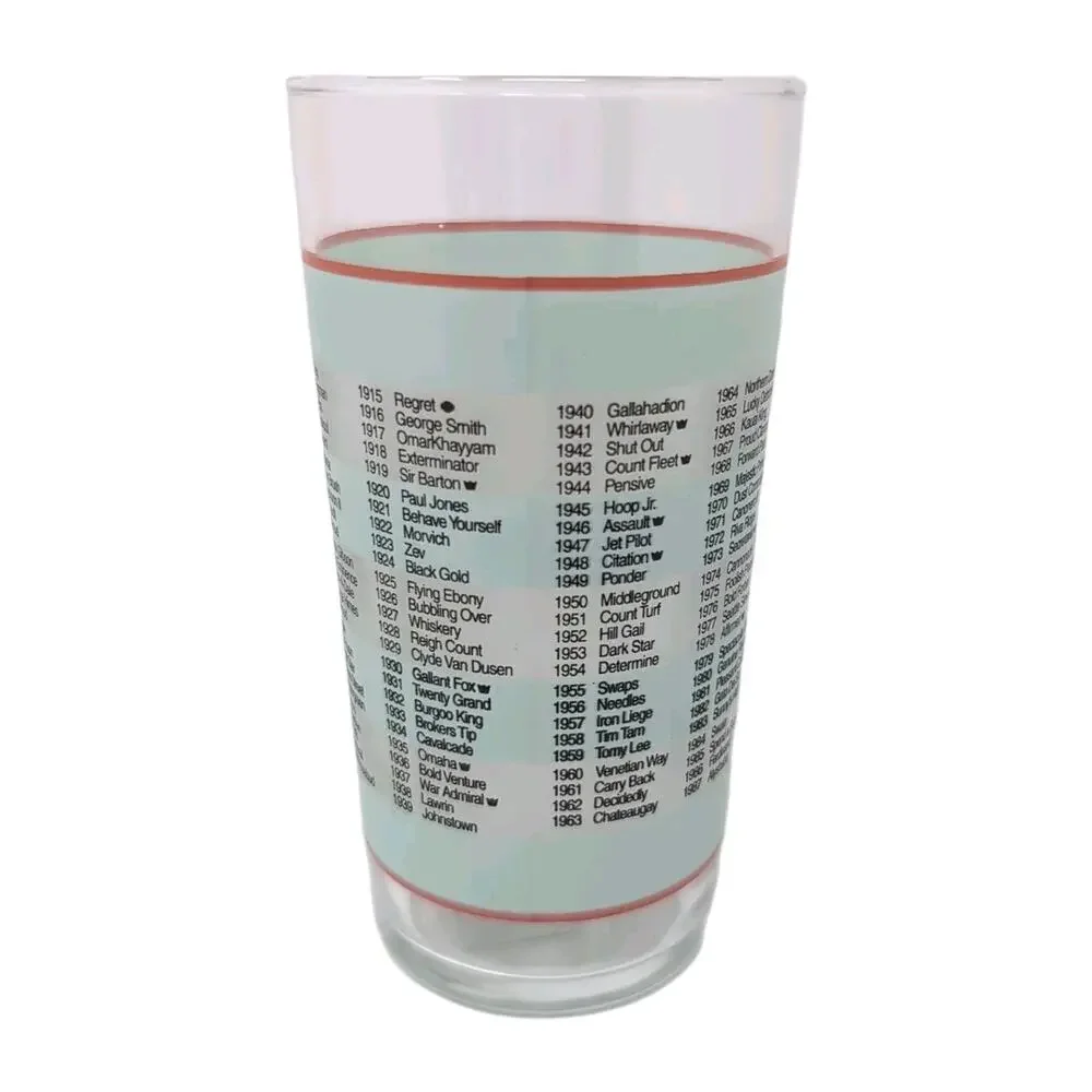 2004 Kentucky Derby 30 Mint Julep‎ Glass Souvenir Horse Race Winner Smarty Jones